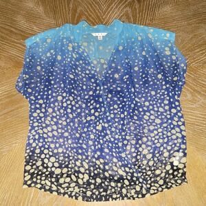 Cabi Sheer Ombre Wrap Top‎